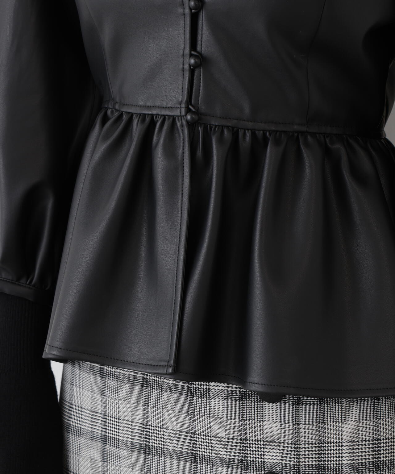 フォーレザーペプラムブラウス | PINKY&DIANNE（ピンキー&ダイアン