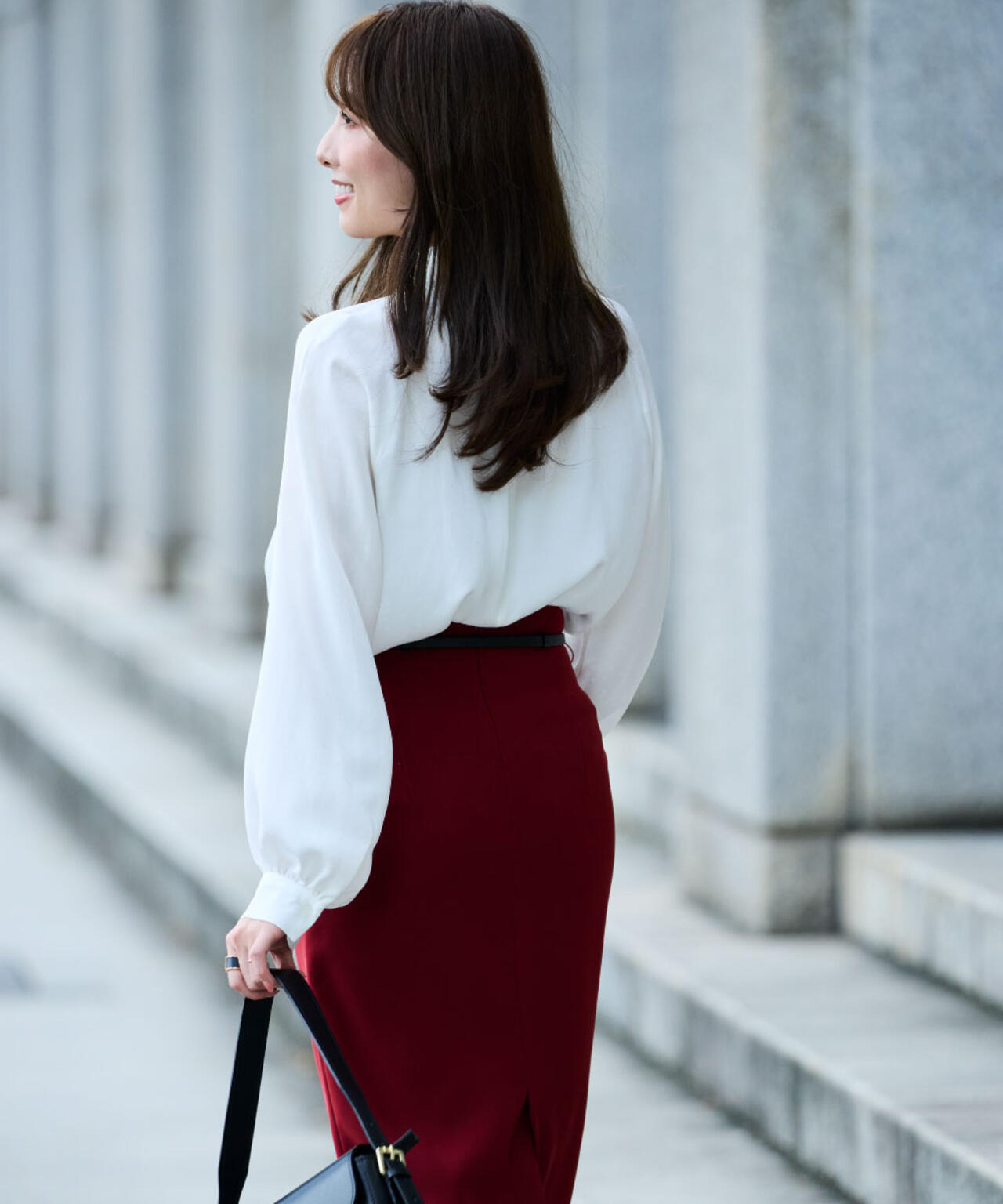 ギャザーネックドットジャガードブラウス | PINKY&DIANNE（ピンキー