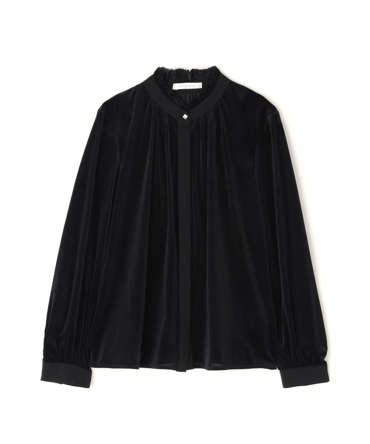 Pinky&Dianne ベルベットコンビギャザーブラウス　38 ベルベットコンビギャザーブラウス | PINKY&DIANNE（ピンキー&ダイアン