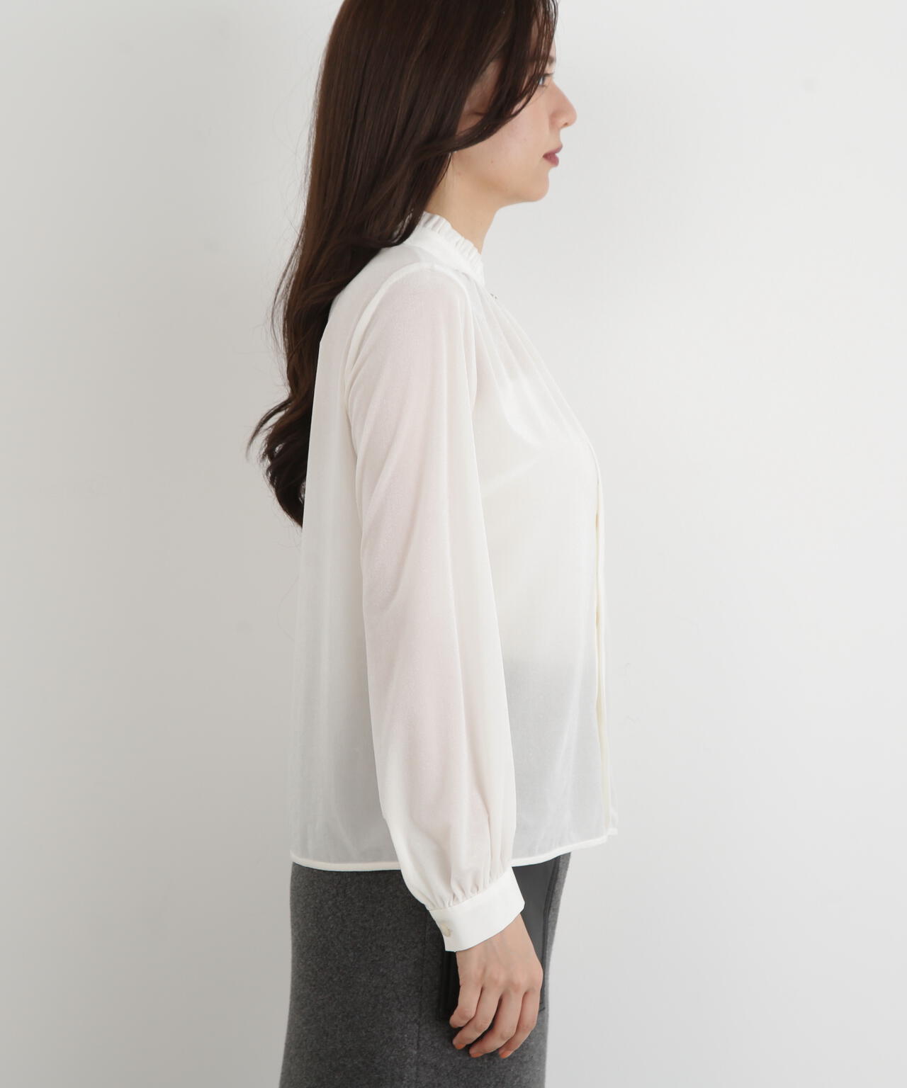 ベルベットコンビギャザーブラウス | PINKY&DIANNE（ピンキー&ダイアン