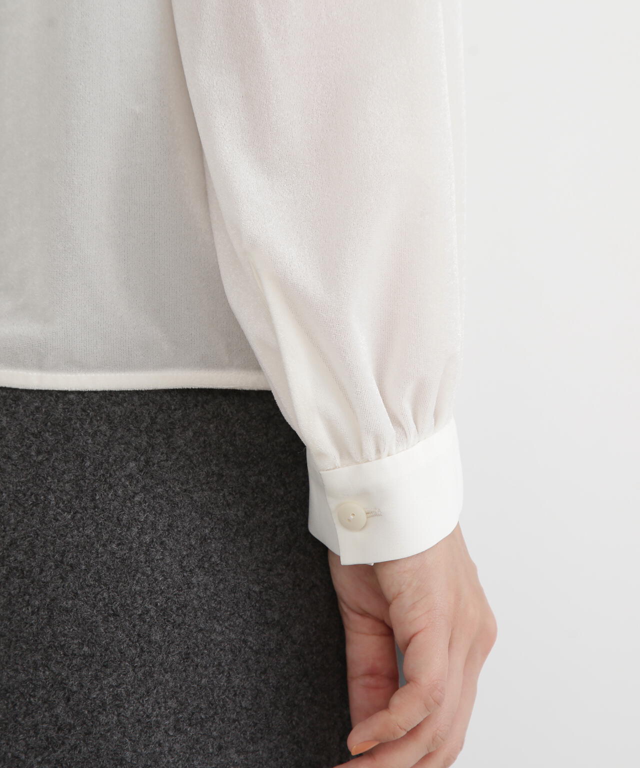 ベルベットコンビギャザーブラウス | PINKY&DIANNE（ピンキー&ダイアン