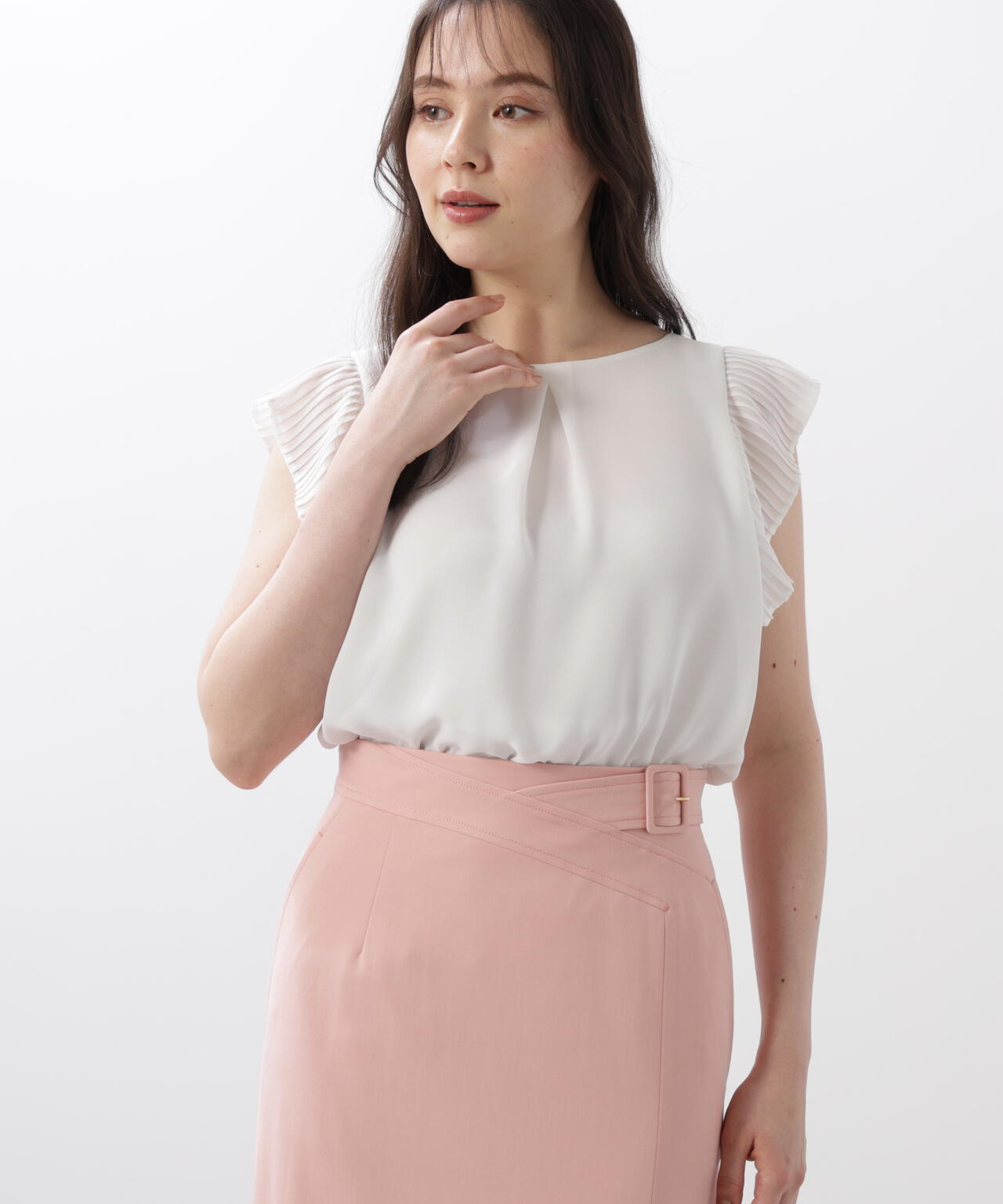 プリーツスリーブタックブラウス | PINKY&DIANNE（ピンキー&ダイアン