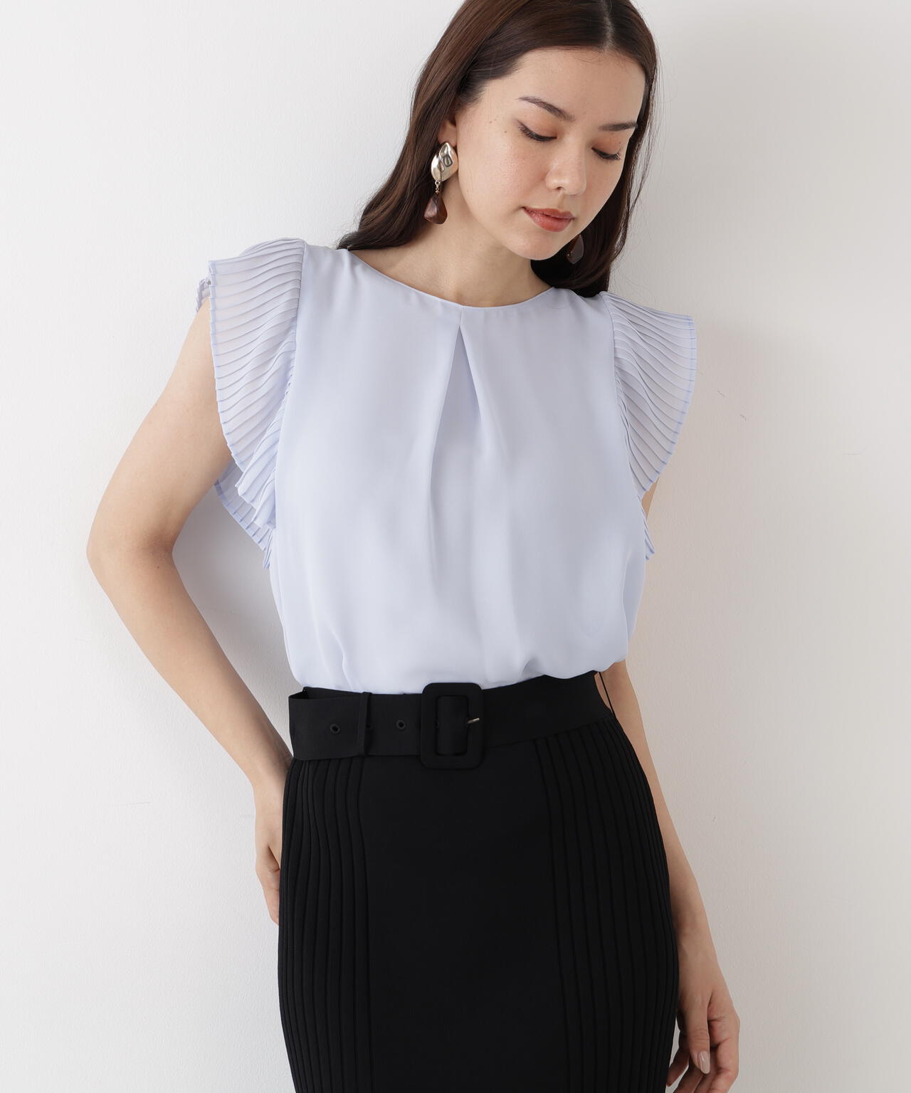 プリーツスリーブタックブラウス | PINKY&DIANNE（ピンキー