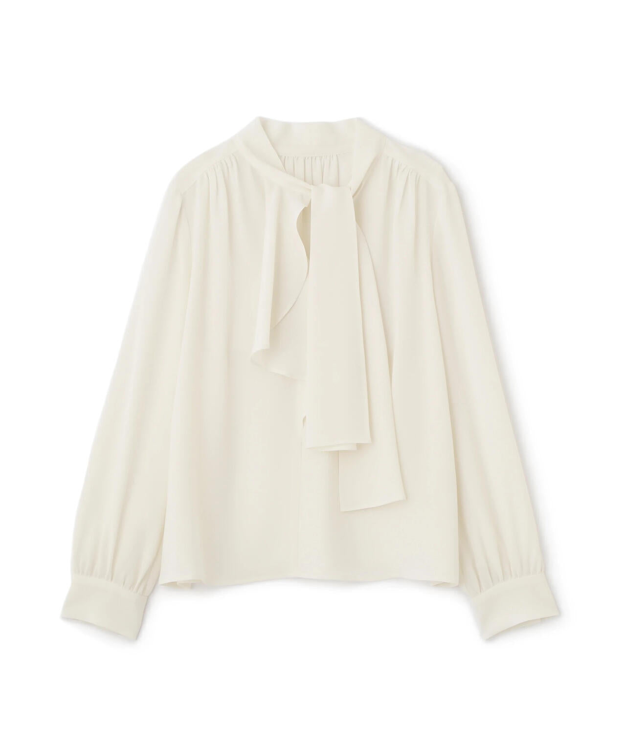 ［WEB/店舗限定カラー］ラッフルアクセントボウタイブラウス