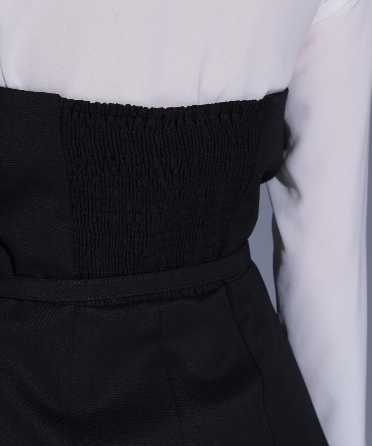 ベアトップレイヤードブラウス_