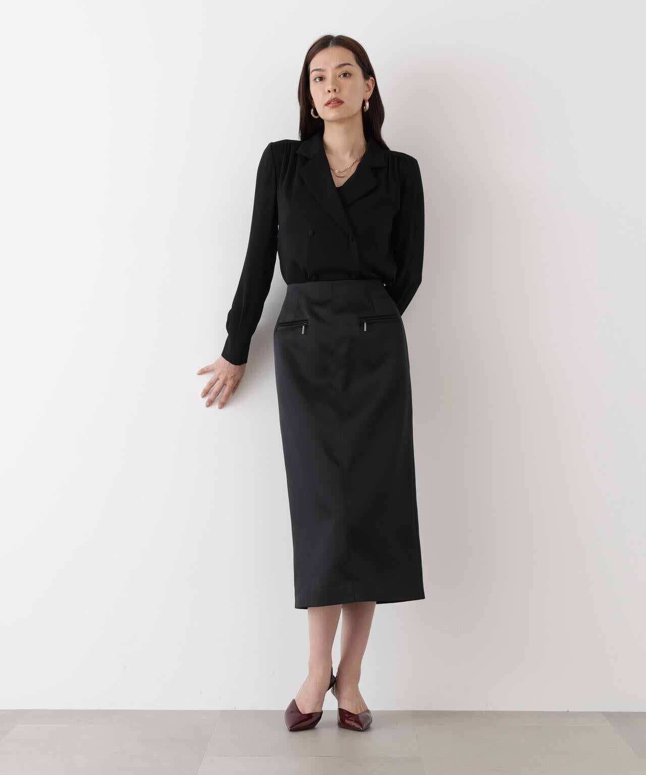 ジップアクセントミディスカート | PINKY&DIANNE（ピンキー&ダイアン