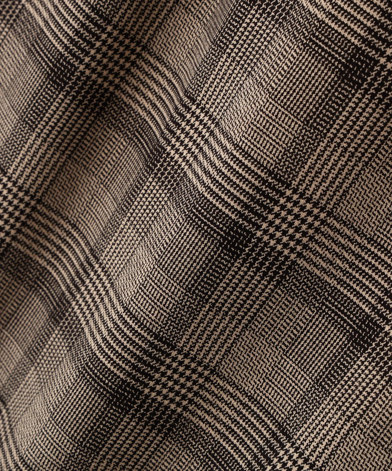 グレンチェックアシンメトリーラッフルスカート