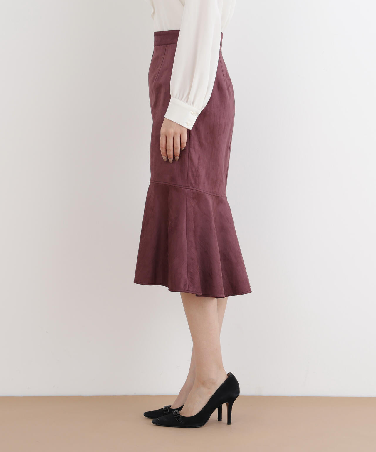スエードマーメイドスカート