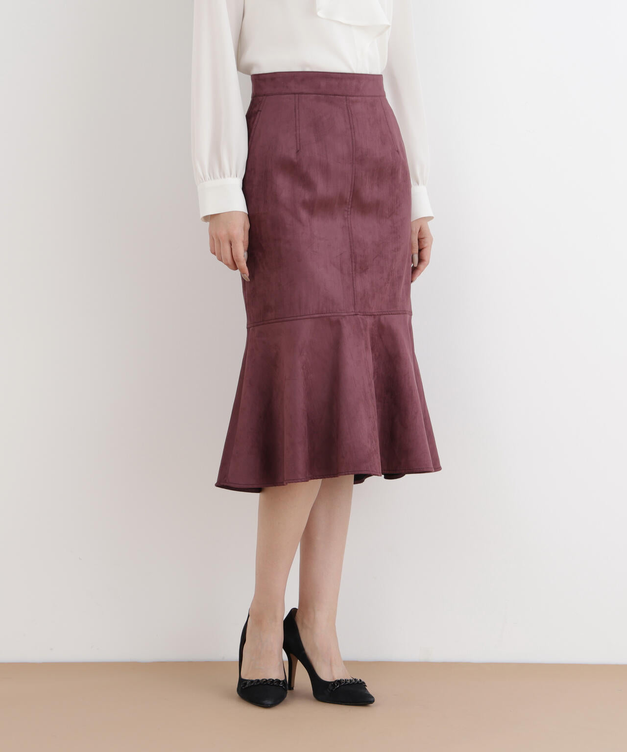 【新品】ピンキーアンドダイアン◆スエードマーメイドスカート グリーン 36 スエードマーメイドスカート | PINKY&DIANNE（ピンキー&ダイアン