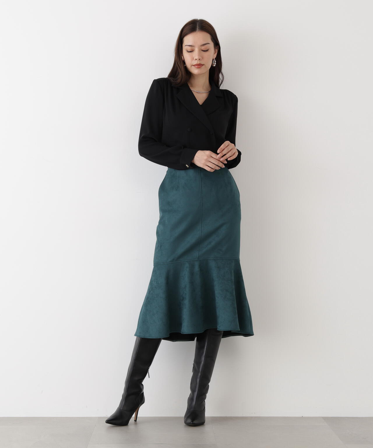 スエードマーメイドスカート | PINKY&DIANNE（ピンキー&ダイアン