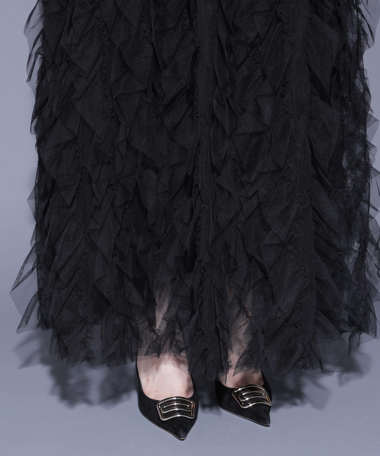 ラッフルティアードスカート_