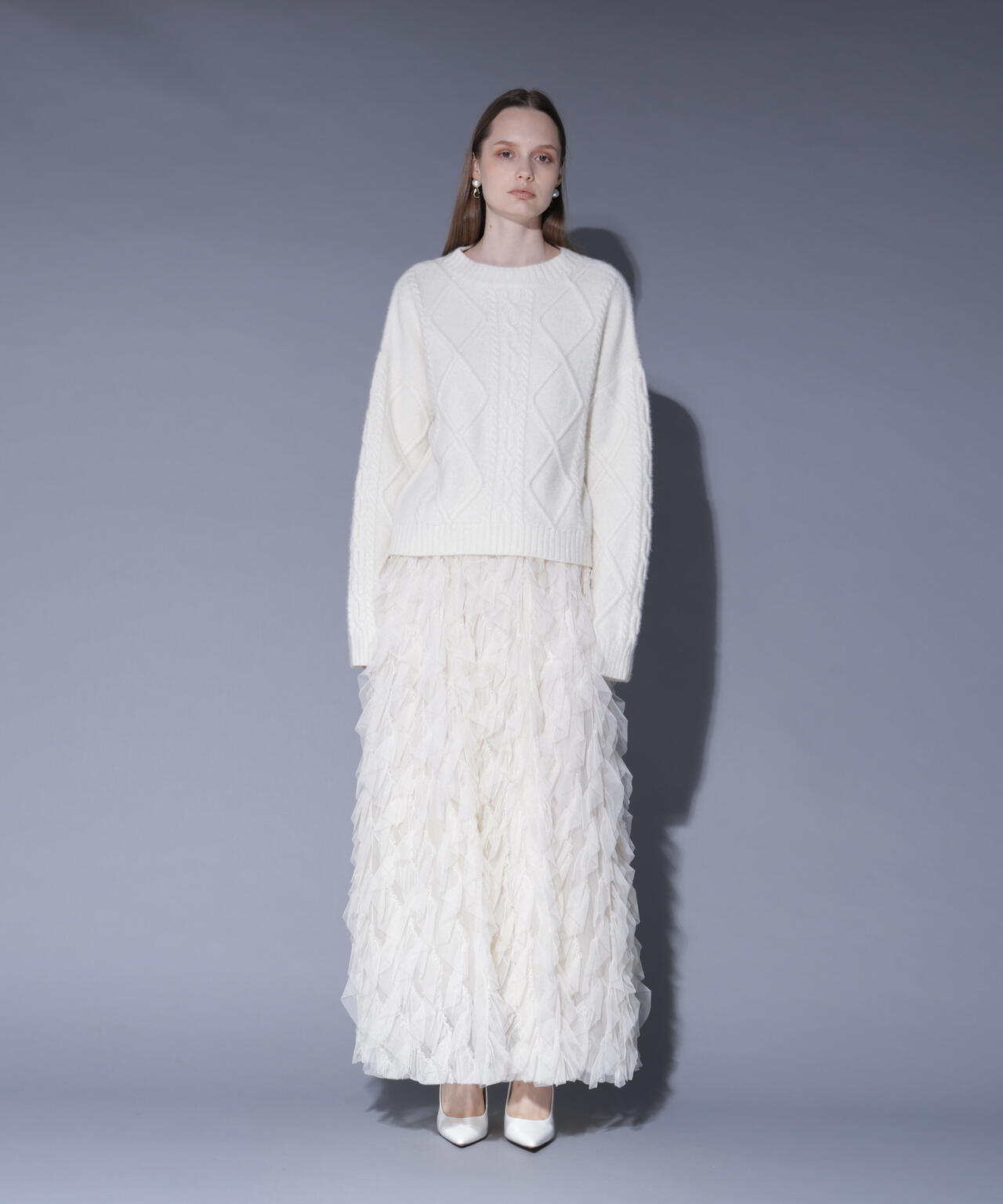 ラッフルティアードスカート_