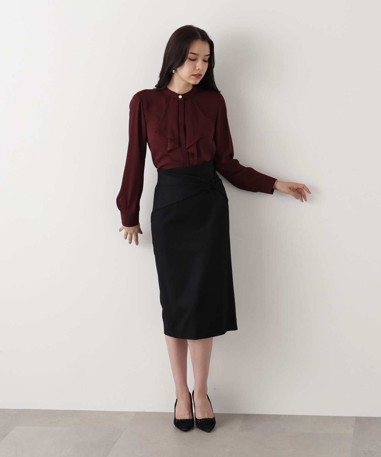 WEB/店舗限定カラー］クロスウエストジャージスカート | PINKY&DIANNE