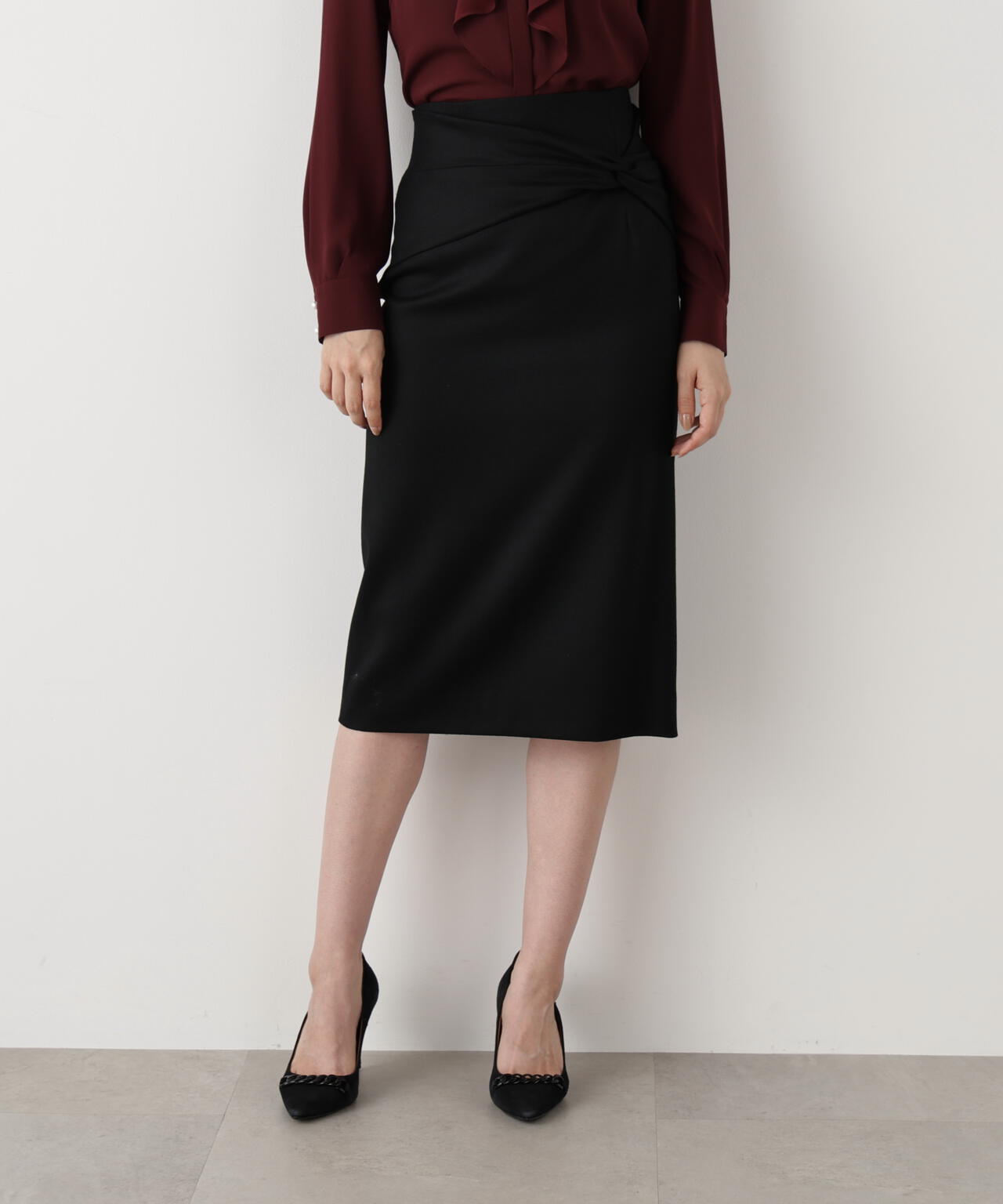 ［WEB/店舗限定カラー］クロスウエストジャージスカート