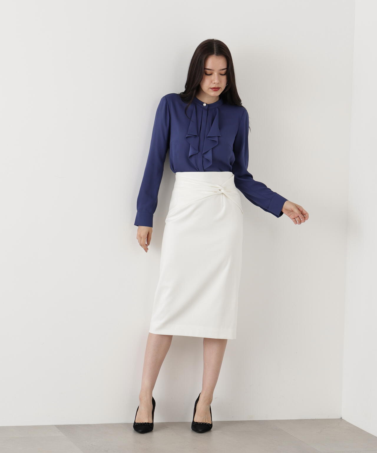 ［WEB/店舗限定カラー］クロスウエストジャージスカート