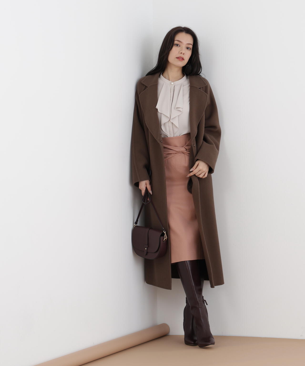 ［WEB/店舗限定カラー］クロスウエストジャージスカート