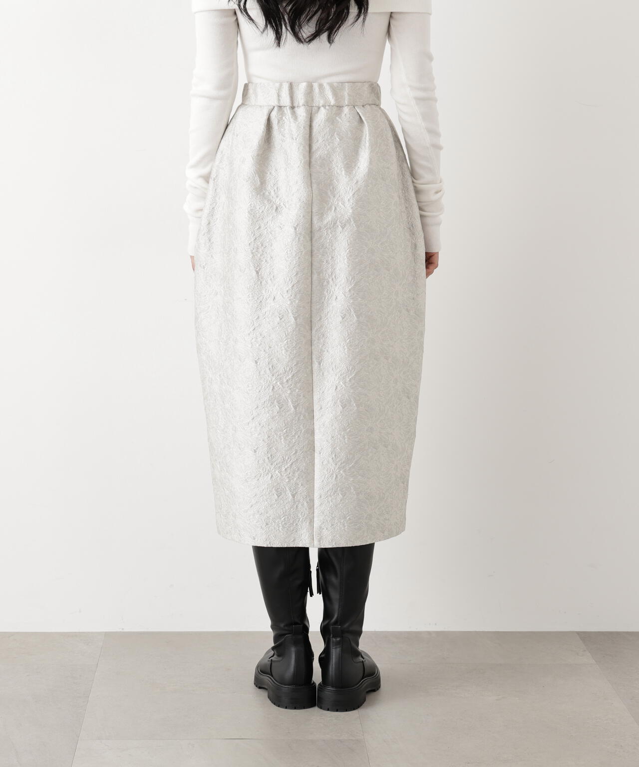 フラワージャカードバルーンスカート