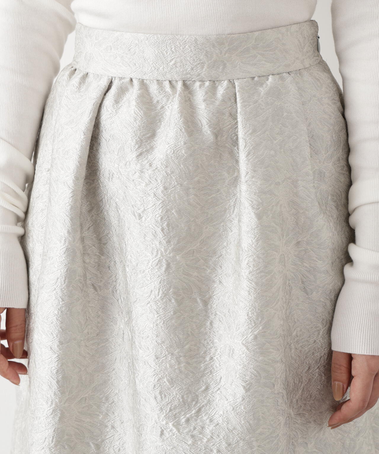 フラワージャカードバルーンスカート