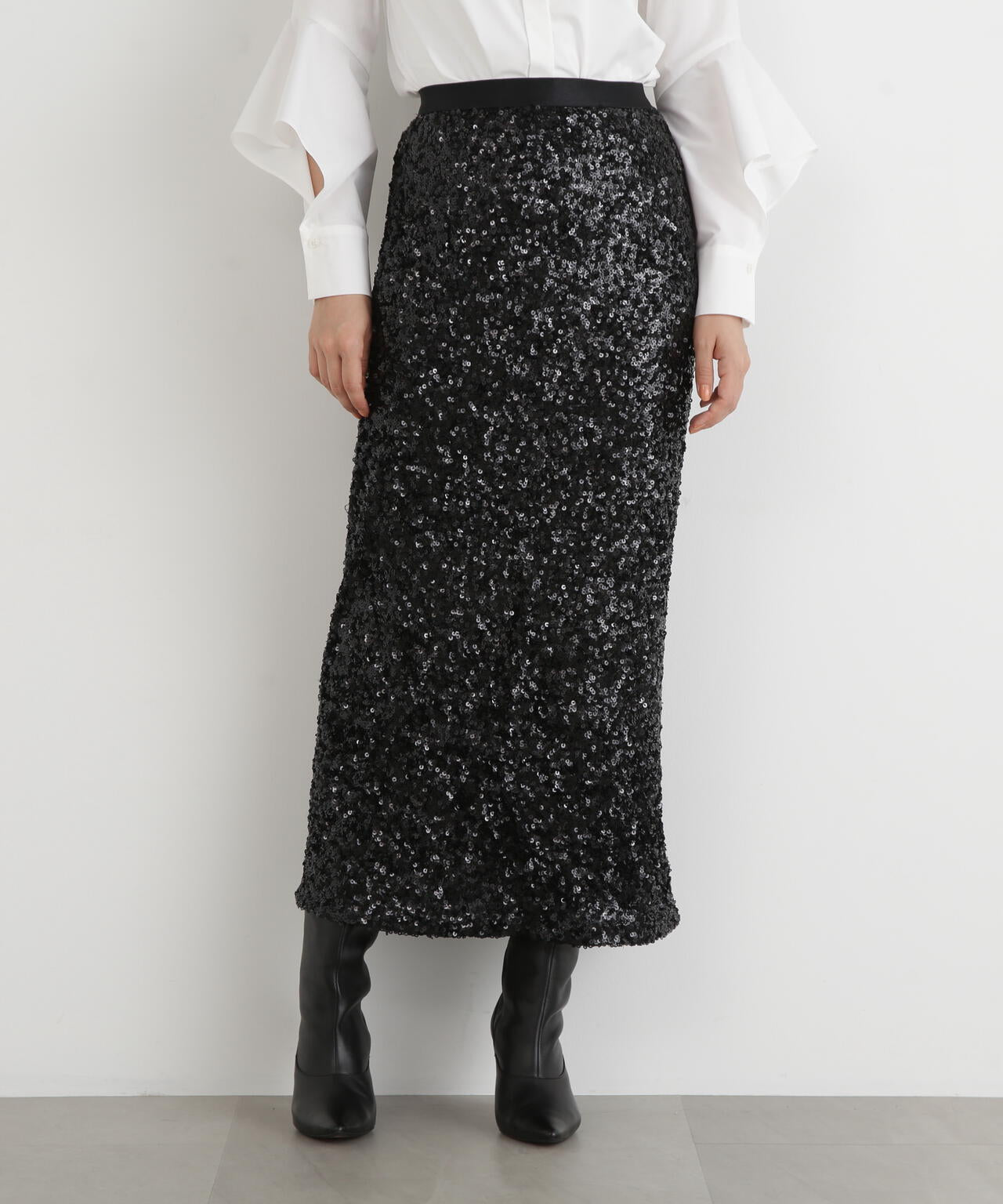 スパンコールスカート