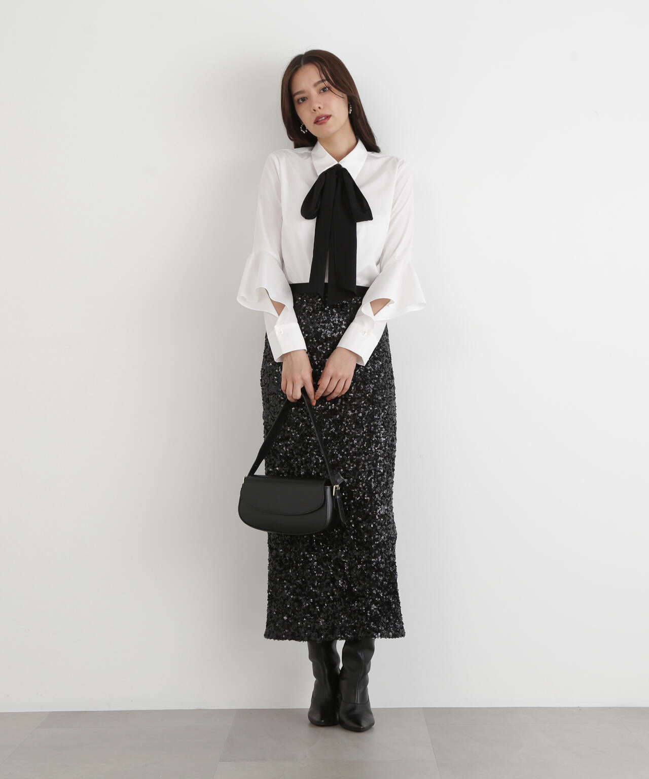 スパンコールスカート