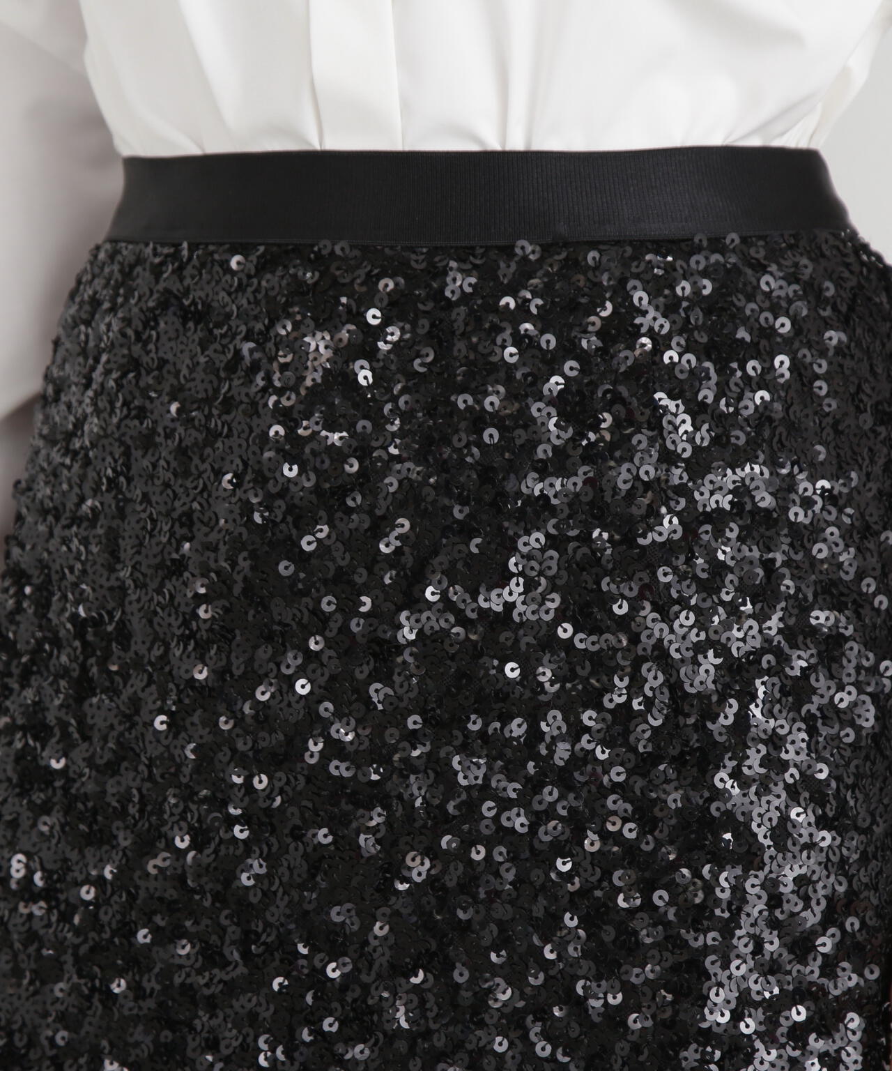 スパンコールスカート
