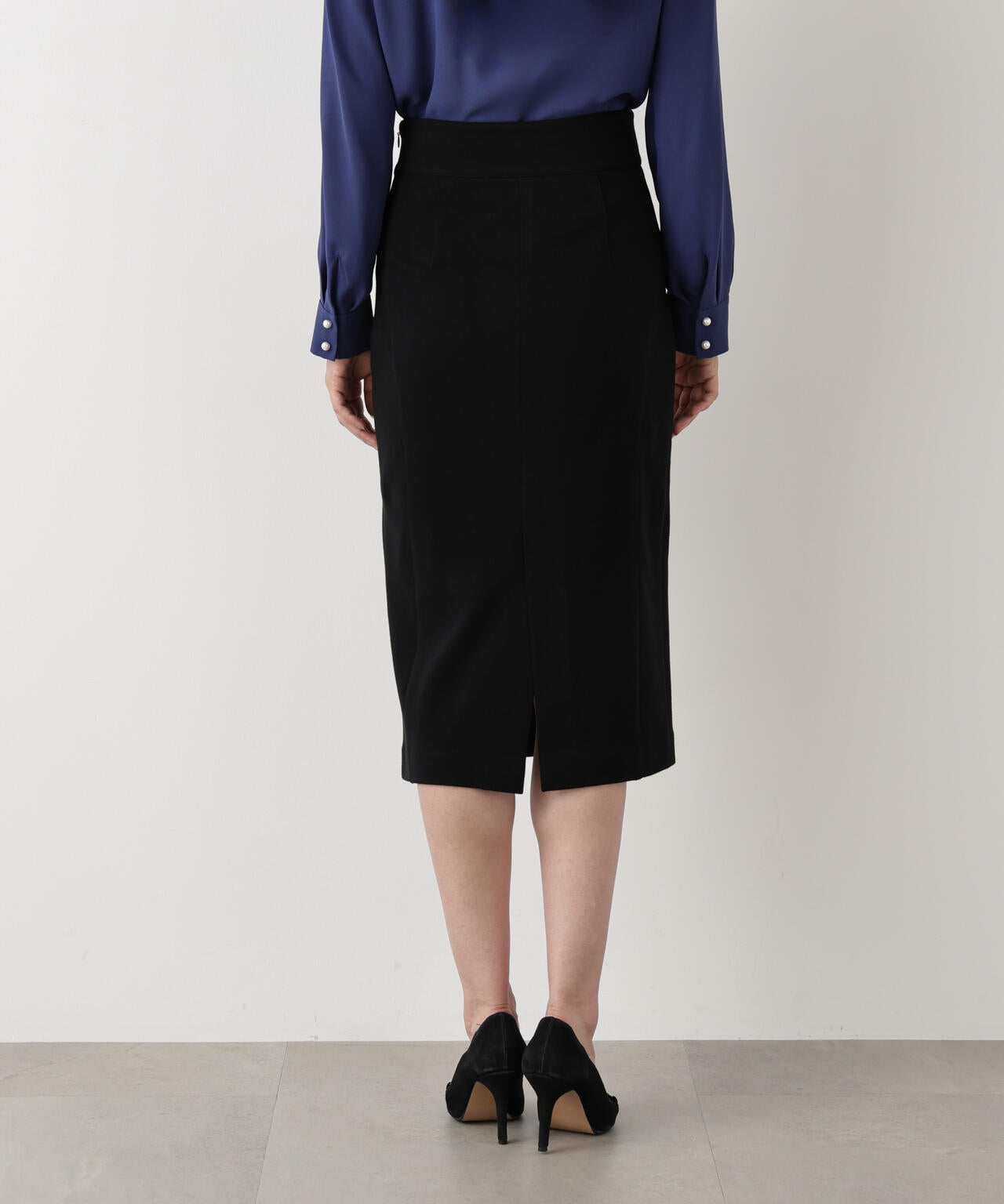 ［WEB/店舗限定カラー］ウールスムースカッティングタイトスカート