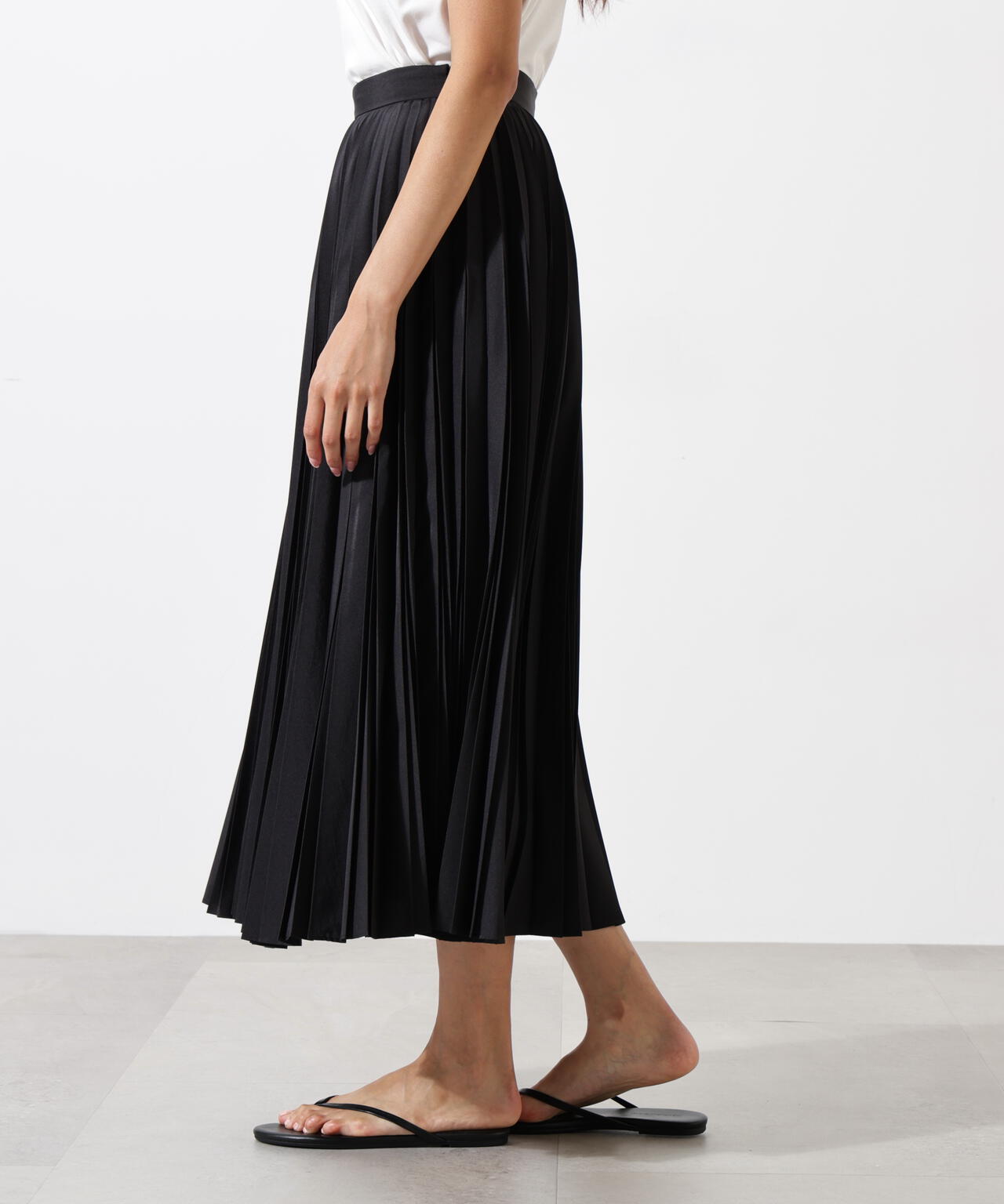 ドライタフタビンテージプリーツスカート