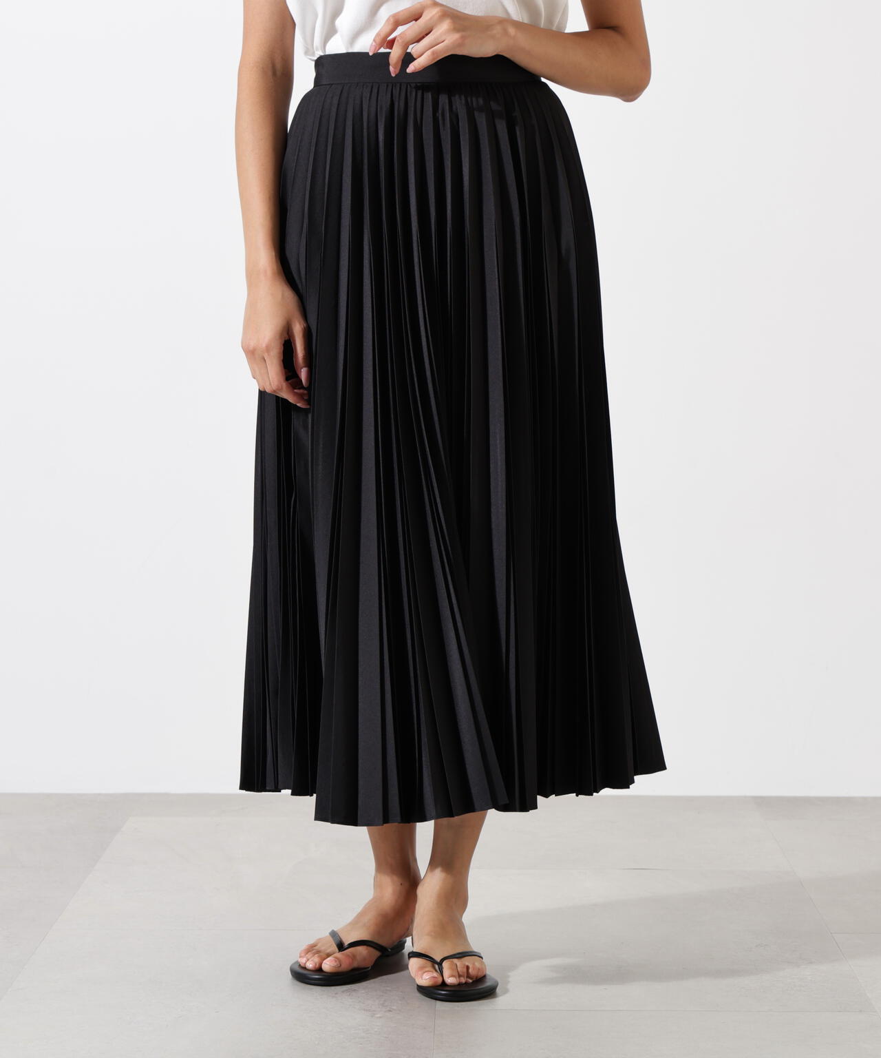 ドライタフタビンテージプリーツスカート