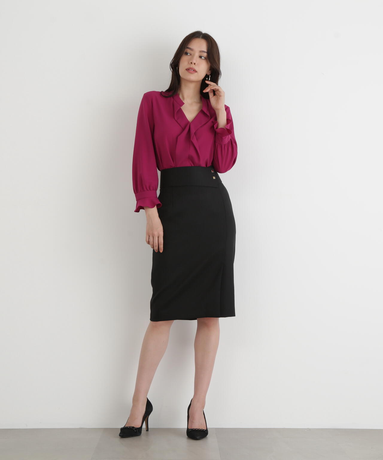 【タグ付き新品】ピンキーアンドダイアン　ワイドベルトタイトスカート ワイドベルト付きスカート | PINKY&DIANNE（ピンキー&ダイアン