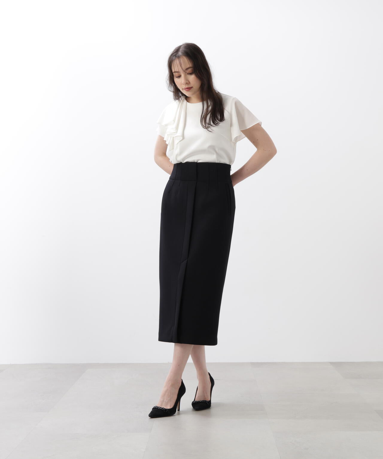 ハイウエストダンボールミディスカート | PINKY&DIANNE