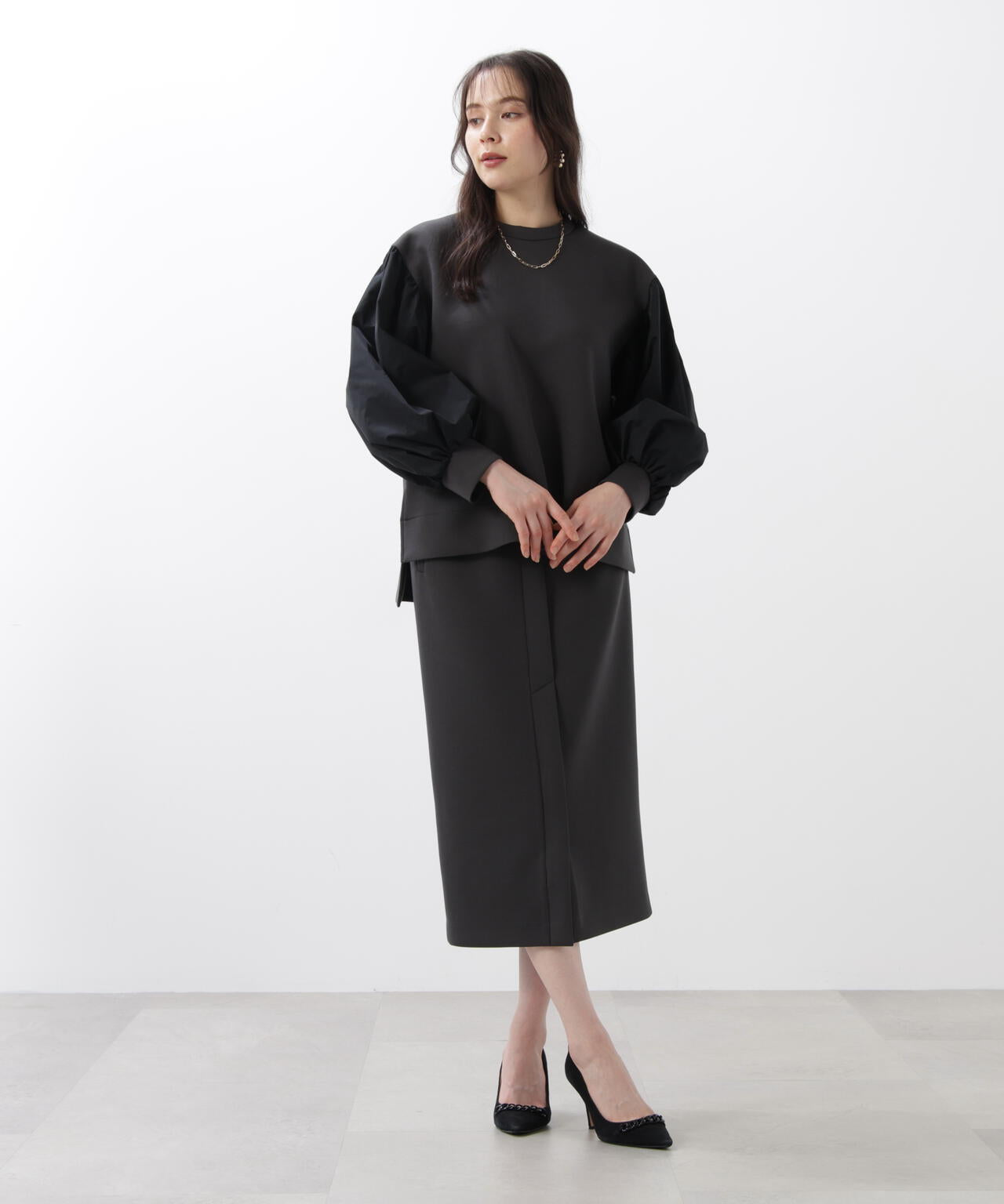 ハイウエストダンボールミディスカート | PINKY&DIANNE（ピンキー