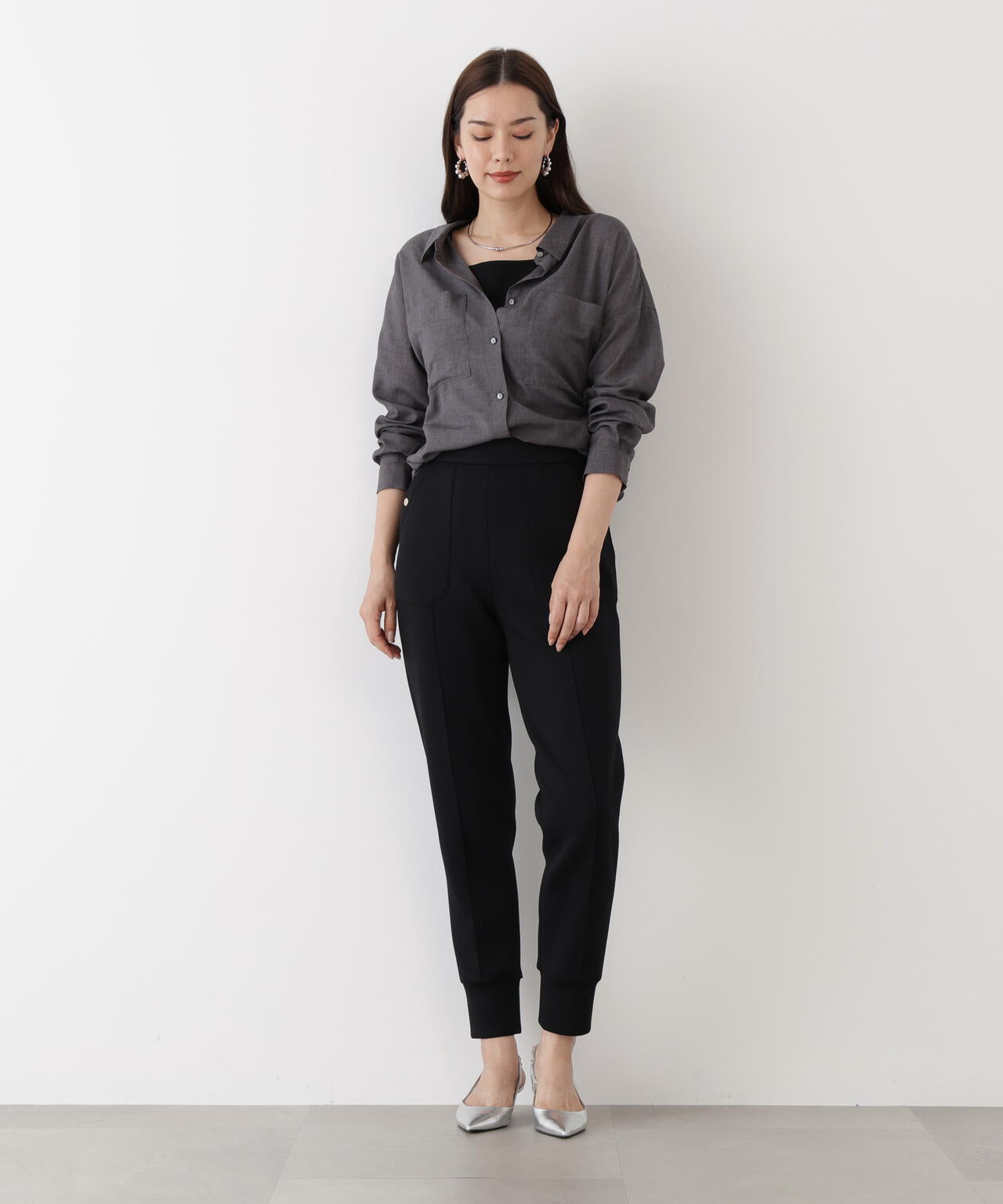 パッチポケットジョガーパンツ