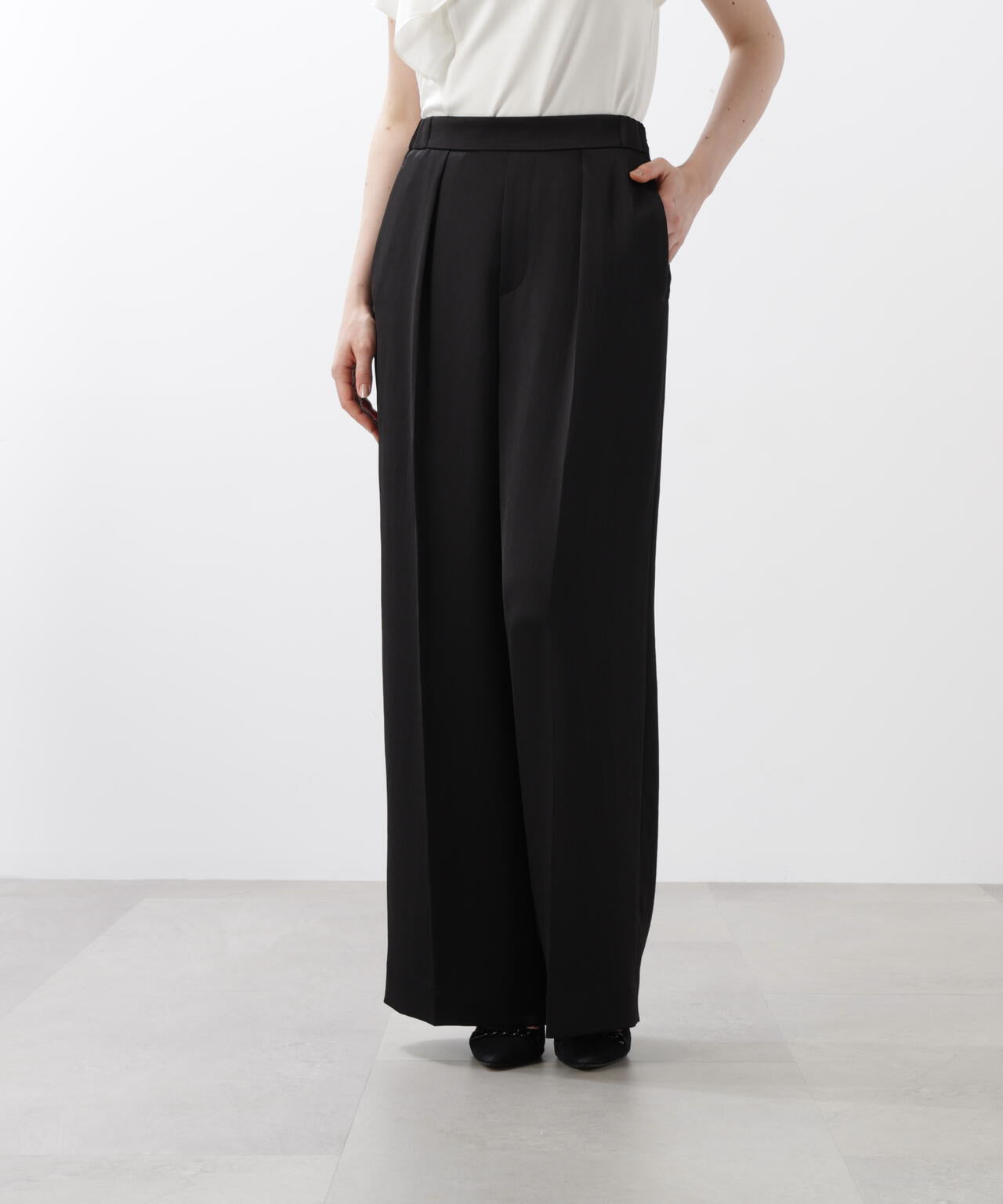 サテンワイドパンツ | PINKY&DIANNE（ピンキー&ダイアン） ｜【公式