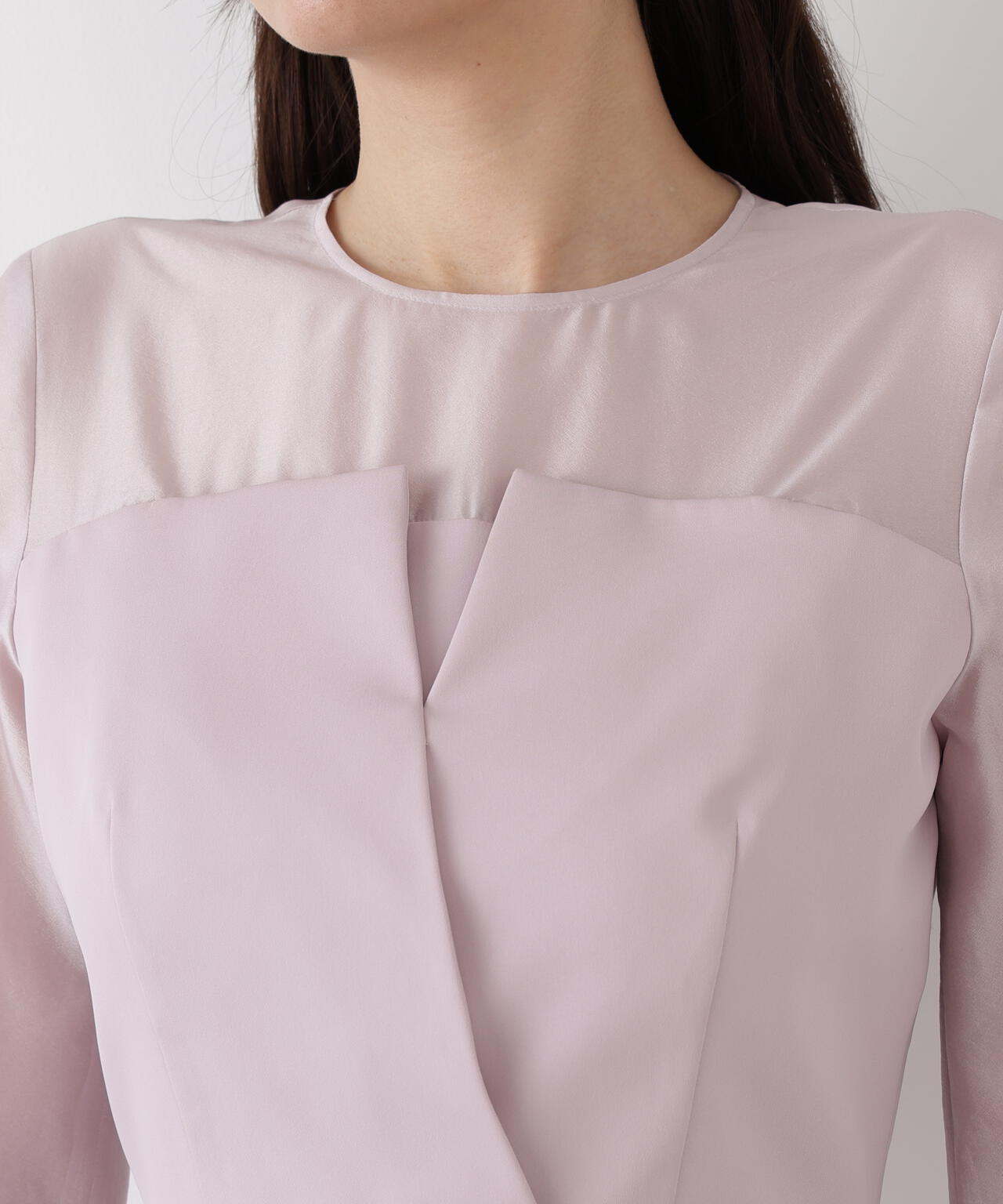 パールスリーブドッキングワンピース