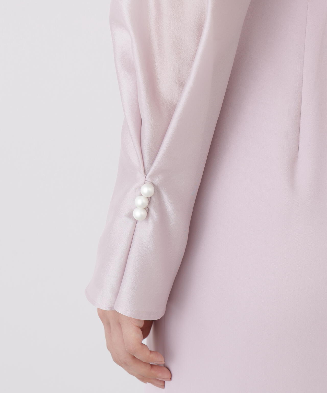 パールスリーブドッキングワンピース