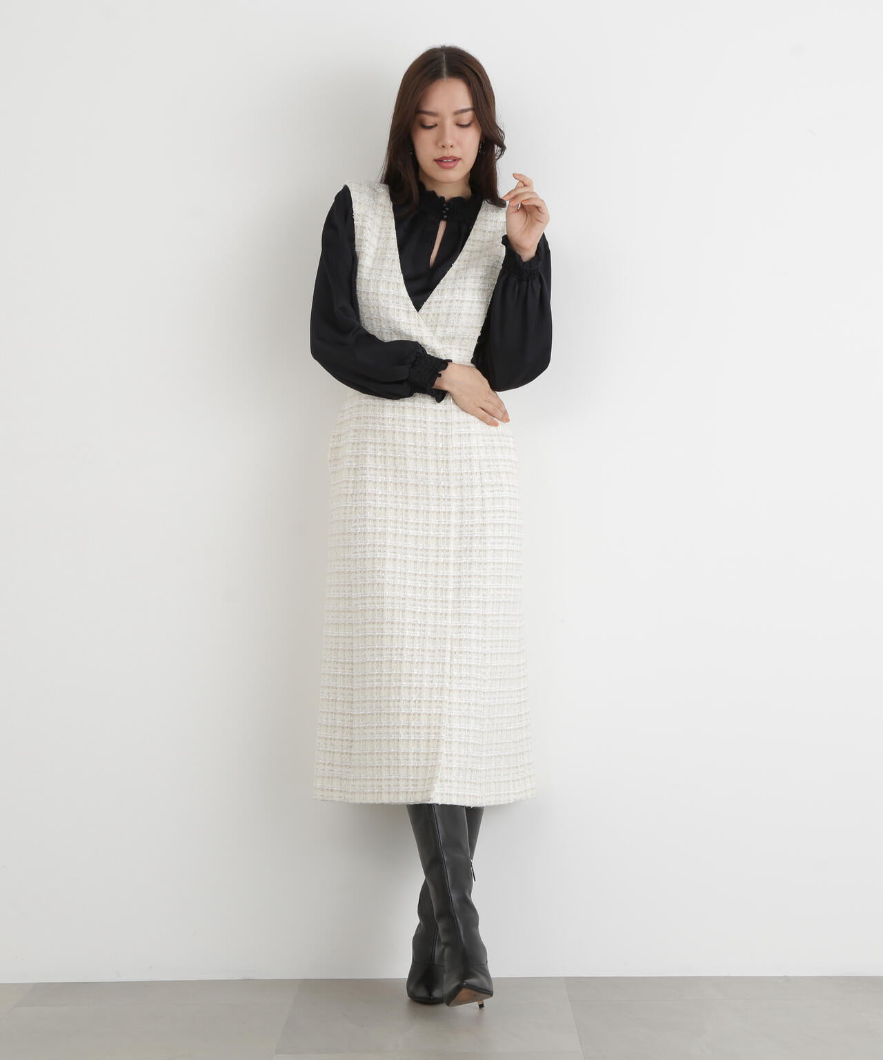 ループツイードジャンバースカート | PINKY&DIANNE（ピンキー&ダイアン