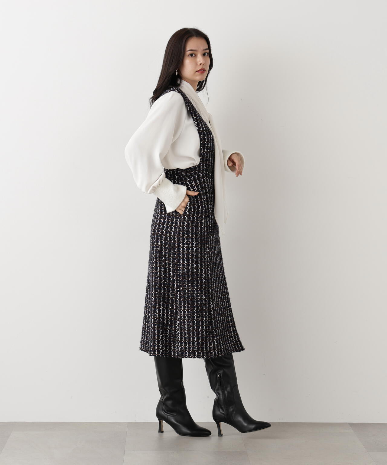 ループツイードジャンバースカート | PINKY&DIANNE（ピンキー&ダイアン