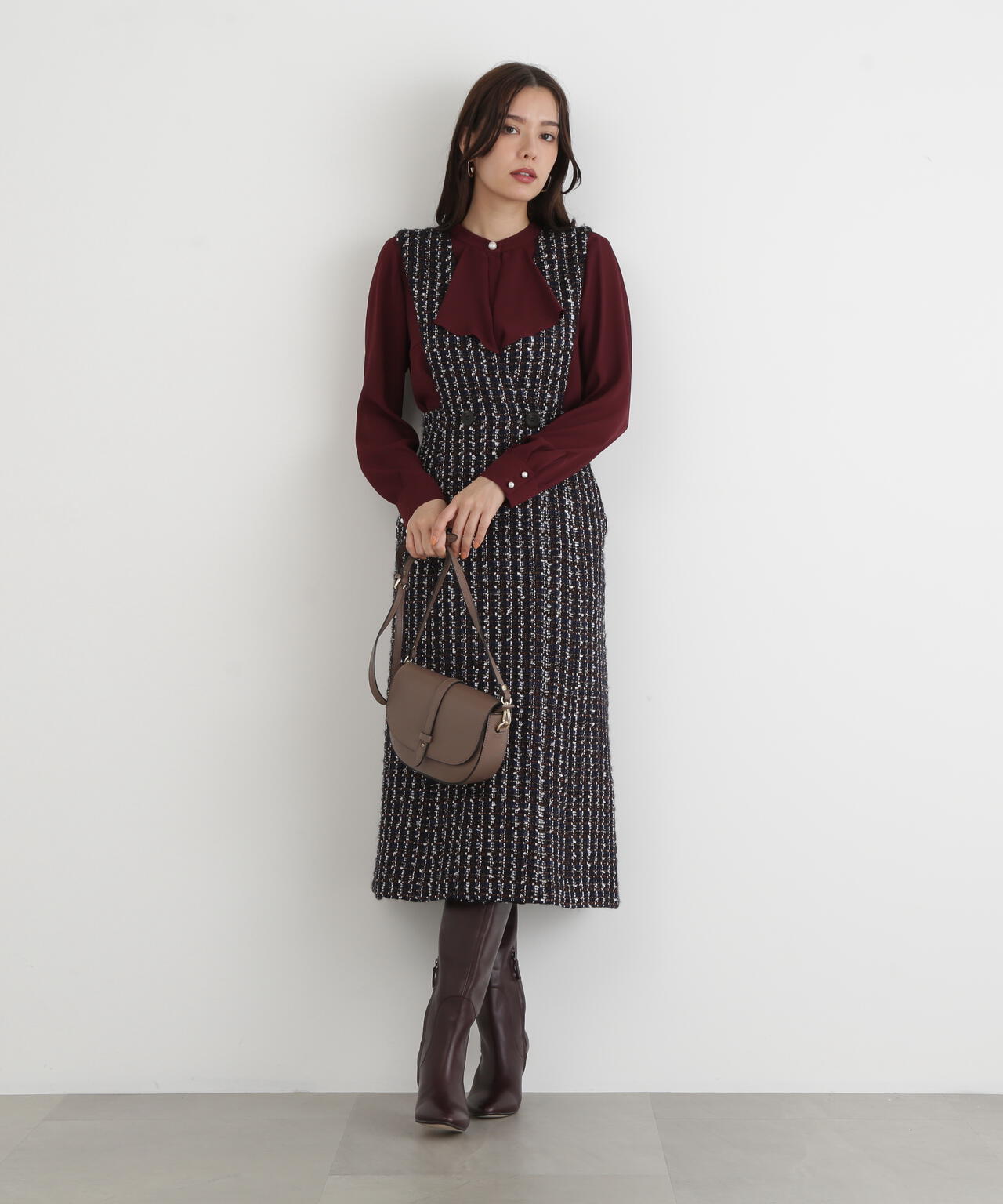 ループツイードジャンバースカート | PINKY&DIANNE（ピンキー&ダイアン