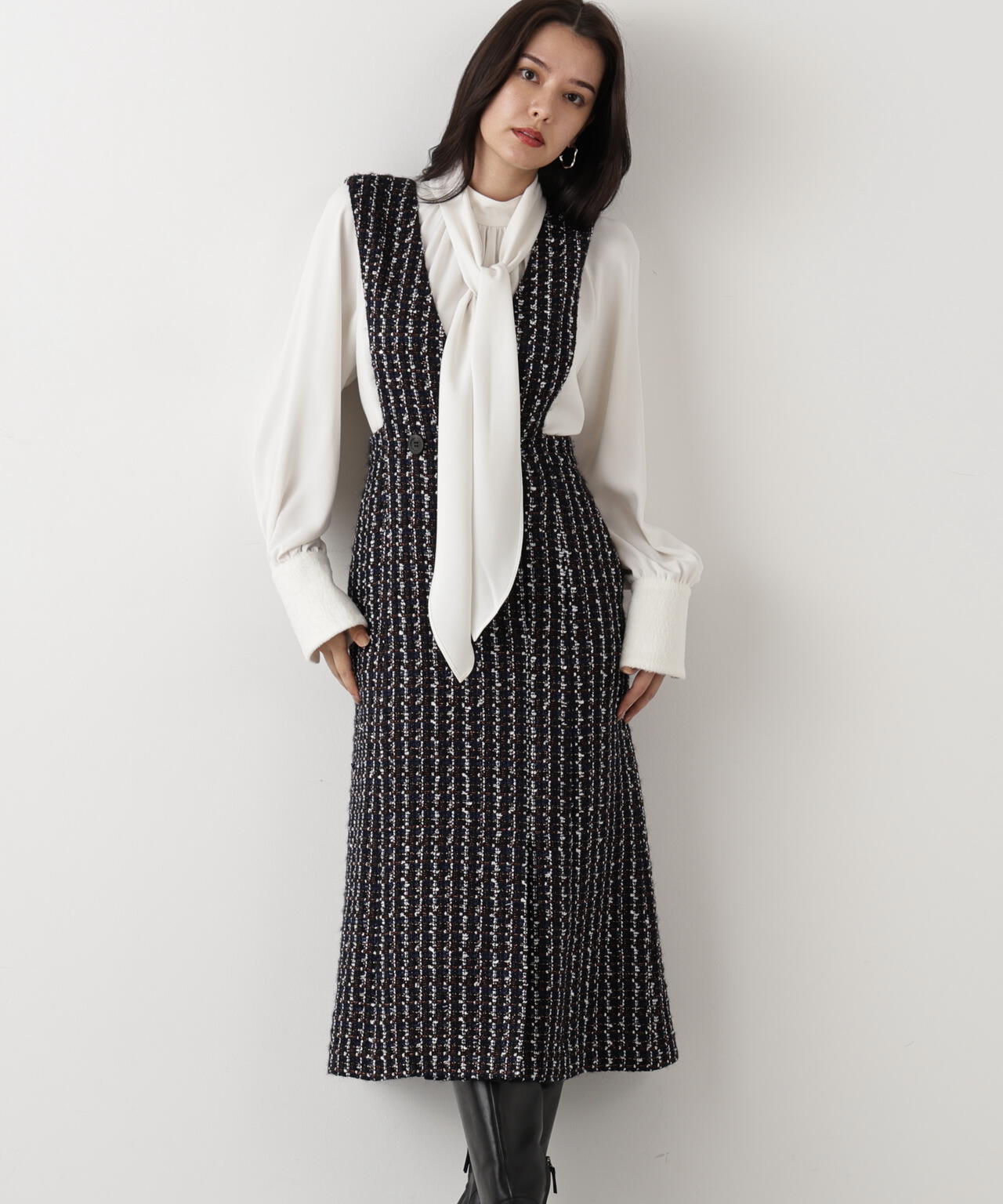 Pinky&Dianneピンキー&ダイアン　ボウタイワンピース　38M Pinky&Dianneピンキー&ダイアン ボウタイワンピース 38M バイ