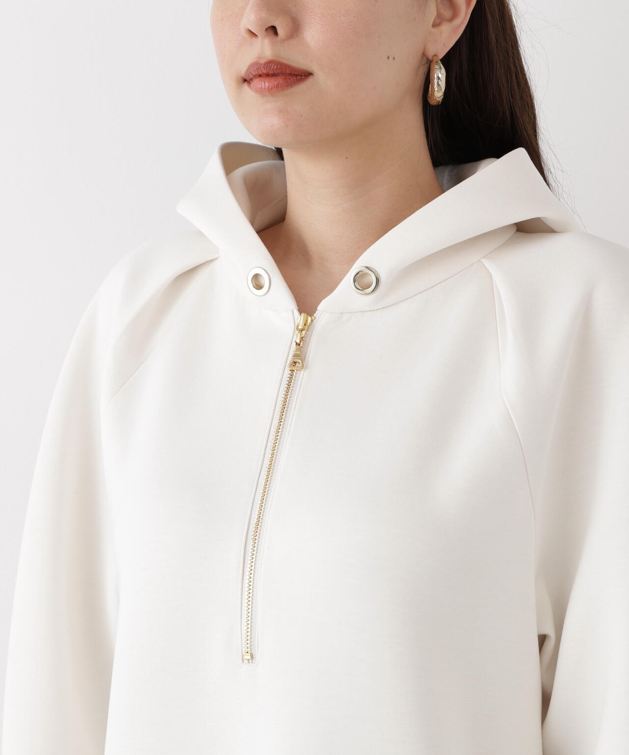 タックスリーブフーディワンピース