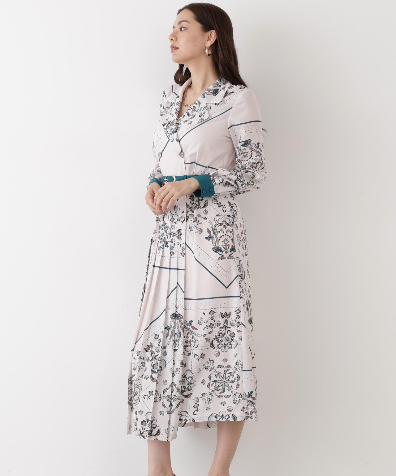 フローラルスカーフプリントワンピース | PINKY&DIANNE