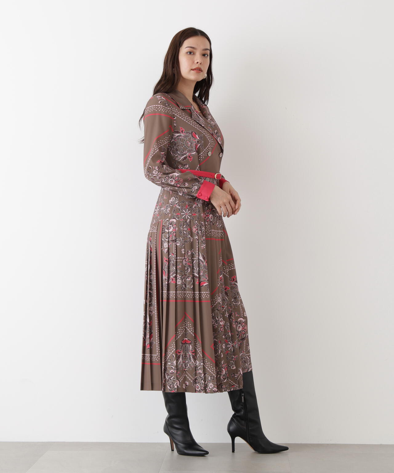 【2】DIANE ♡ ダイアン タグ付 新品 シルク ラップ ワンピース フローラルスカーフプリントワンピース | PINKY&DIANNE（ピンキー