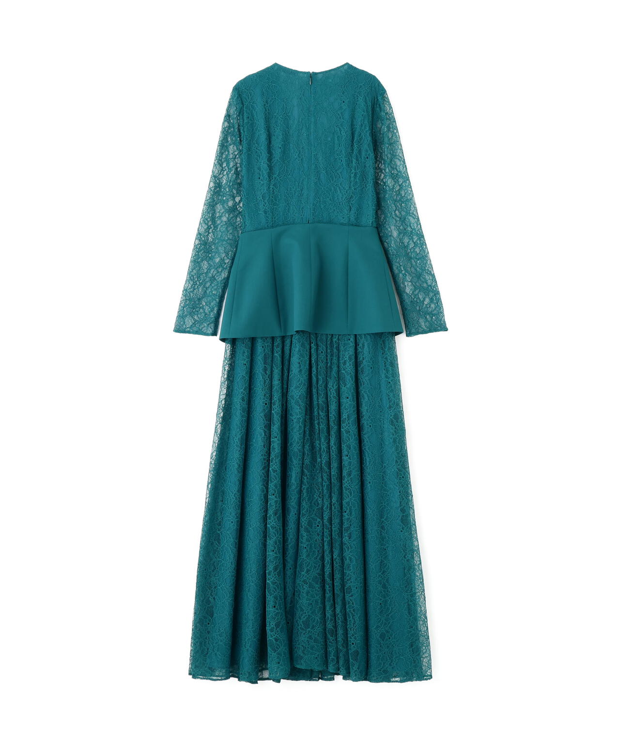 ペプラムベルトレースドレス_