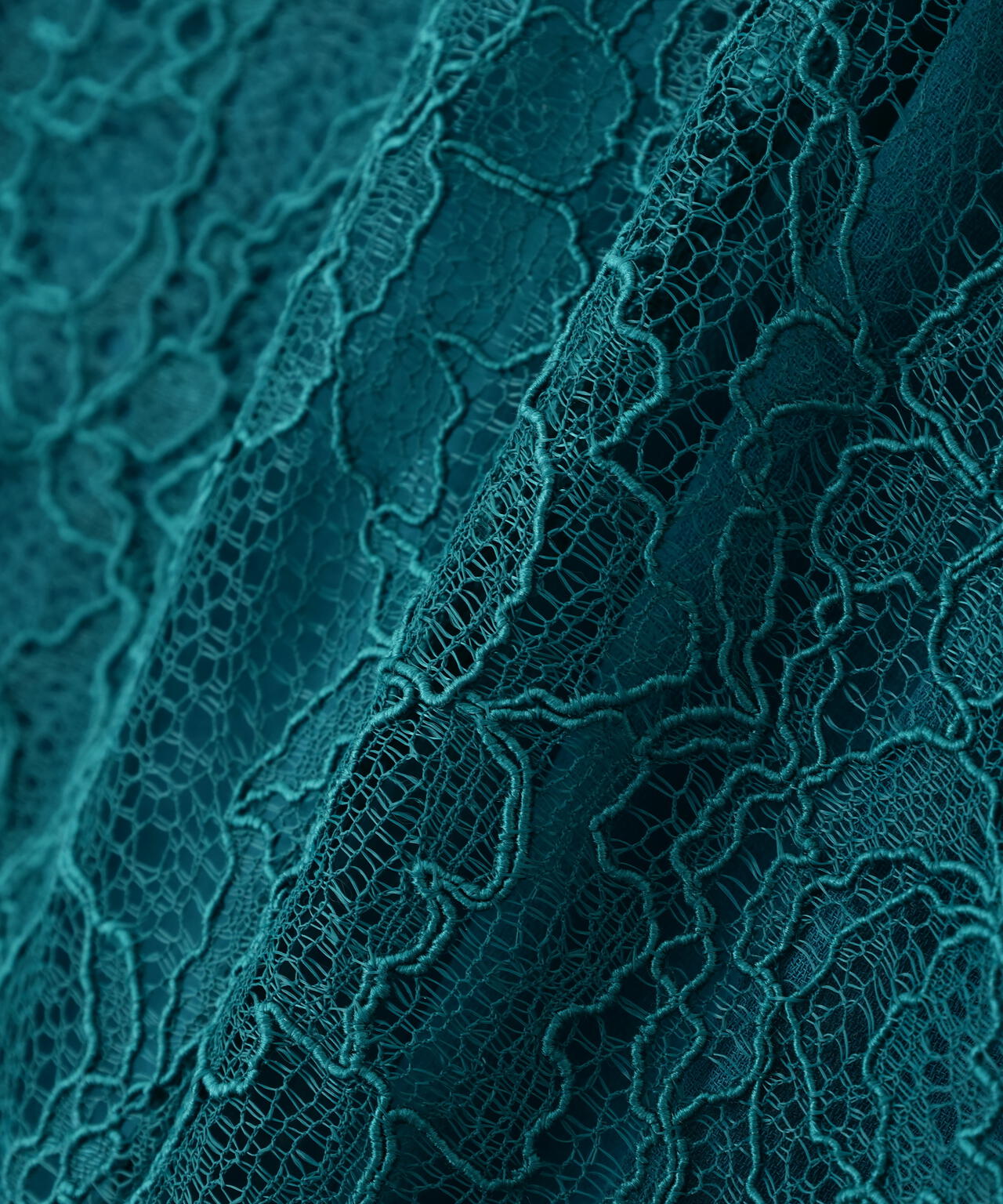 ペプラムベルトレースドレス_