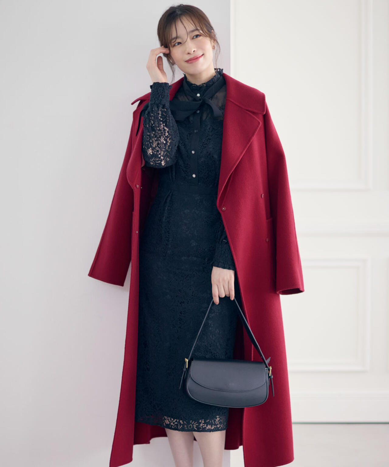 ［URBAN PRECIOUS］フローラルレースワンピース