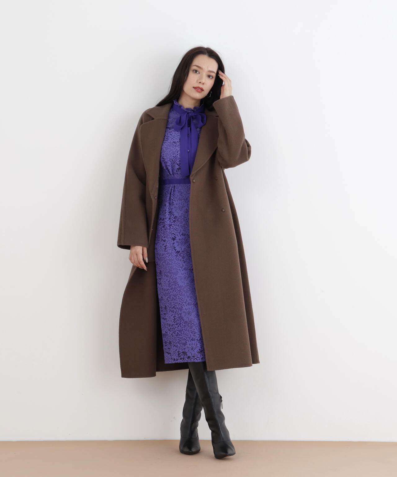 ［URBAN PRECIOUS］フローラルレースワンピース