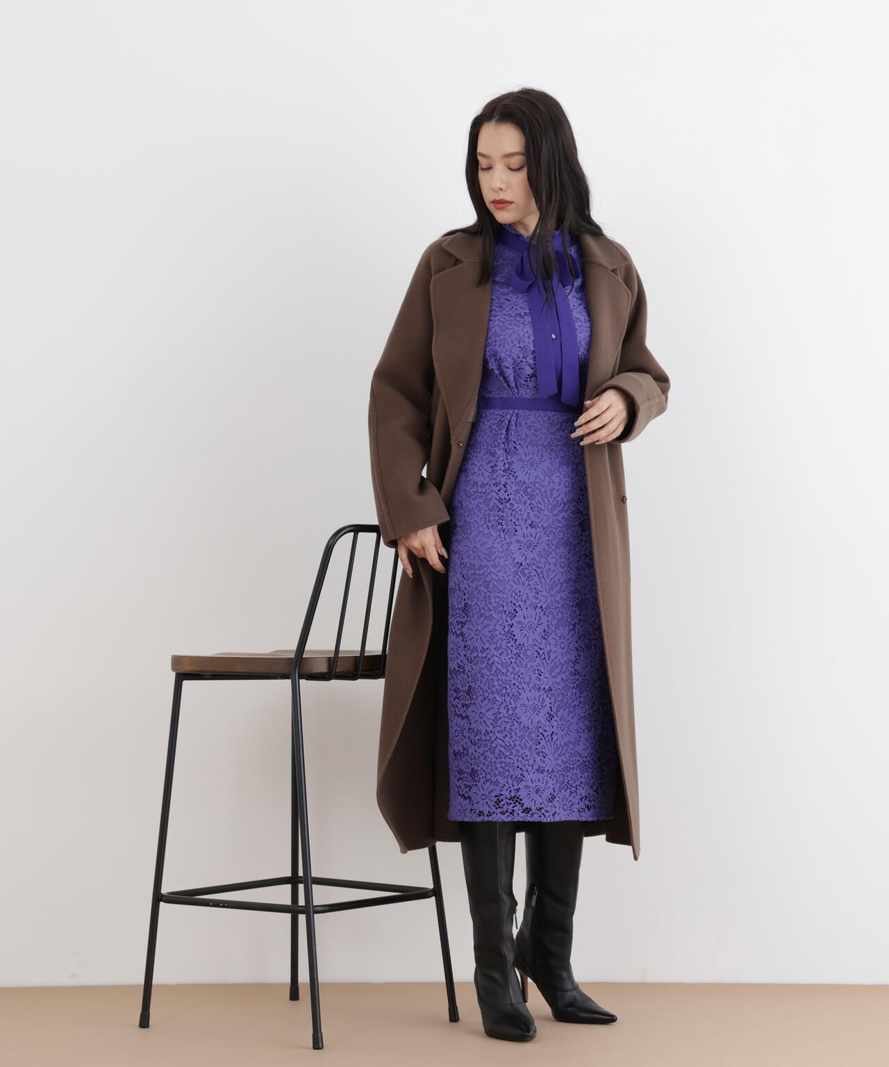 ［URBAN PRECIOUS］フローラルレースワンピース