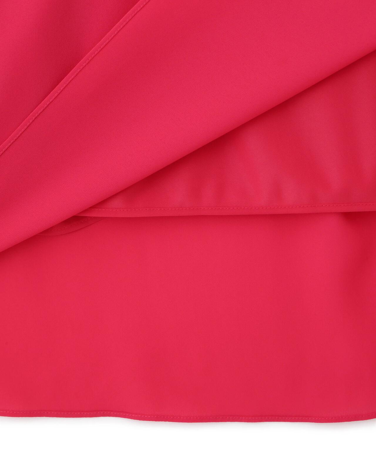 タックフレアジョーゼットワンピース