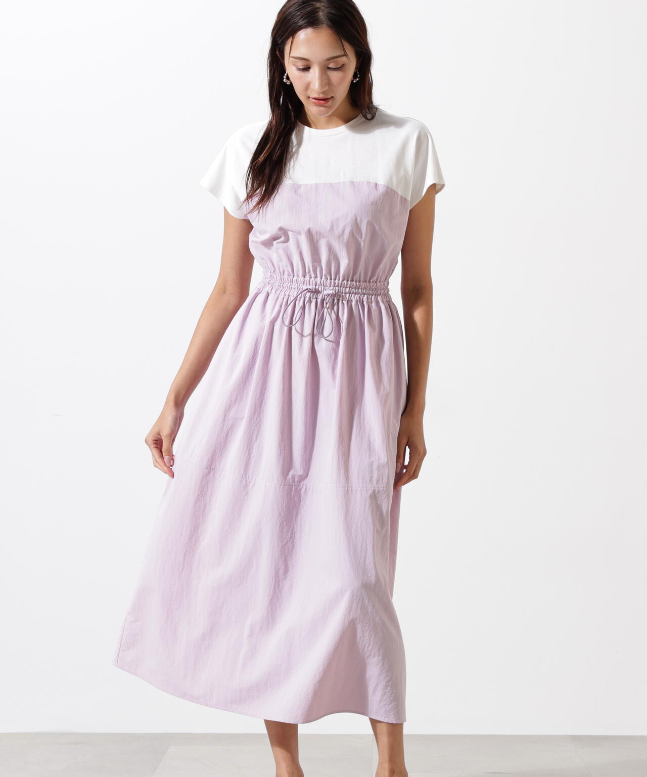 タフタドッキングワンピース