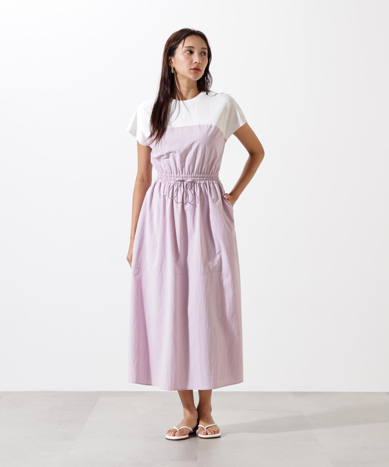 タフタドッキングワンピース